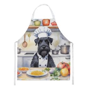 Giant Schnauzer The Chef Apron Cooking Kitchen Server Baking Crafts Gardening for Adult Women Men, Unisex, Large, Multicolor