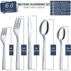 Bestdin Silverware Set for 12, 60 Pieces Stainless Steel Flatware Set, Include Fork Knife Spoon Set, Mirror Polished, Dishwasher Safe