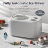 1.1 Quart Ice Cream Maker Machine with Built-in Compressor, Fully Automatic, No Pre-freezing, 2 Buttons Control, 1 Hour