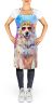 Great Pyrenees Hippie Dawg Apron Cooking Kitchen Server Baking Crafts Gardening for Adult Women Men, Unisex, Large, Multicolor