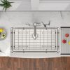 Stainless steel farmhouse sink 36 inch kitchen apron front sink size 16single bowl farm sink basin rounded corner21D x 36W x 10H