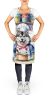 Alaskan Malamute The Chef Apron Cooking Kitchen Server Baking Crafts Gardening for Adult Women Men, Unisex, Large, Multicolor