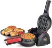 Presto 03512 Stuffler Stuffed Waffle Maker, Belgian, Large, Black