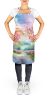 NEW Michigan Apple Blossoms in Watercolor Apron Cooking Kitchen Server Baking Crafts Gardening for Adult Women Men, Unisex, Large, Multicolor