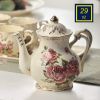 Porcelain Tea Set, Tea Cups with Teapot, Serving Tray and Teaspoon Service for 4, Suitable for Tea Party Gifts, Teaware Sets