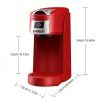 CHULUX Single Serve Coffee Maker Red KCUP Pod Coffee Brewer, Upgrade Single Cup Coffee Machine Fast Brewing