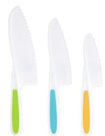 Children's Plastic Birthday Cake Stand Knife Toy Suit (Option: 3pcs set of knives)