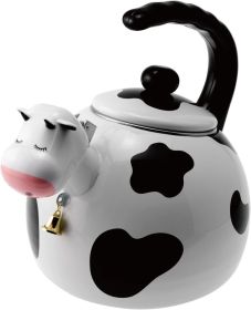 Whistling Tea Kettle,Strawberry Fruit Decor Teapot Water Kettle Cute Kitchen Accessories Teteras (2.3 Quart, Strawberry) (Color: 2.3 QuartCow)