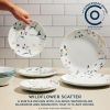 Vitrelle 18 Piece Glass Dinnerware Sets, Service for 6, Triple Layer Chip & Crack Resistant Glass Plate and Bowl Sets