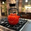 Whistling Tea Kettle,Strawberry Fruit Decor Teapot Water Kettle Cute Kitchen Accessories Teteras (2.3 Quart, Strawberry)